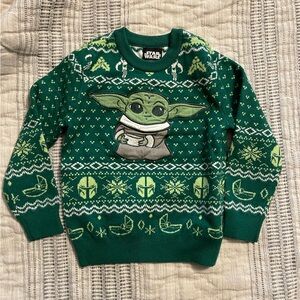 Star Wars The Child Mandalorian Grogu Baby Yoda Christmas Sweater 3T